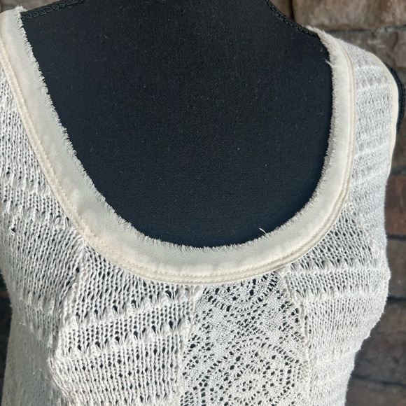 Anthropologie Meadow Rue Crocheted Beachy Tank Top - Picture 6 of 7